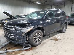 Salvage cars for sale from Copart Franklin, WI: 2018 Toyota Highlander SE