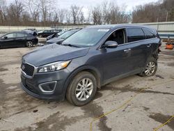 Salvage cars for sale at Ellwood City, PA auction: 2016 KIA Sorento LX