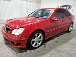 Salvage cars for sale at Tulsa, OK auction: 2007 Mercedes-Benz C 230