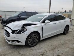 Salvage cars for sale at Dyer, IN auction: 2018 Ford Fusion TITANIUM/PLATINUM