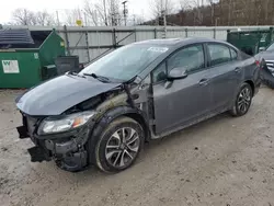 Salvage cars for sale at Hurricane, WV auction: 2013 Honda Civic EX