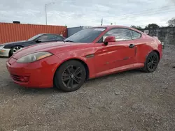 Salvage cars for sale at Homestead, FL auction: 2007 Hyundai Tiburon GS