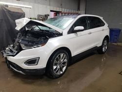 Salvage cars for sale at Elgin, IL auction: 2016 Ford Edge Titanium