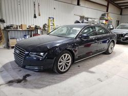 Salvage cars for sale at Chambersburg, PA auction: 2012 Audi A8 L Quattro