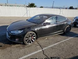 Salvage cars for sale at Van Nuys, CA auction: 2013 Tesla Model S