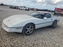 Salvage cars for sale at Taylor, TX auction: 1990 Chevrolet Corvette