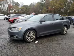 Salvage cars for sale at Austell, GA auction: 2012 Volkswagen Jetta SEL