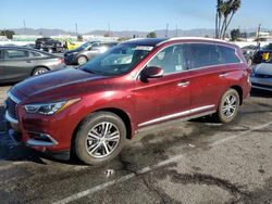 Salvage cars for sale at Van Nuys, CA auction: 2020 Infiniti QX60 Luxe