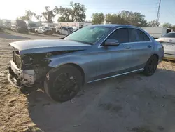 Salvage cars for sale at Riverview, FL auction: 2016 Mercedes-Benz C300