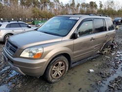 Salvage cars for sale at Waldorf, MD auction: 2003 Honda Pilot EX