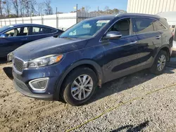 Salvage cars for sale at Spartanburg, SC auction: 2017 KIA Sorento LX