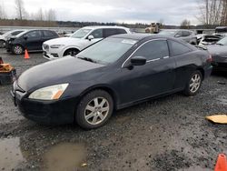 Salvage cars for sale from Copart Arlington, WA: 2005 Honda Accord EX