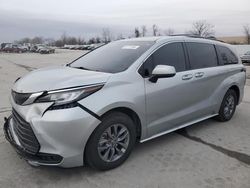 Salvage cars for sale at Bridgeton, MO auction: 2022 Toyota Sienna LE