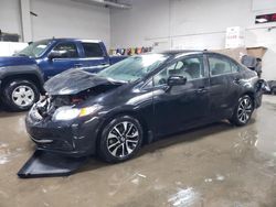 Vehiculos salvage en venta de Copart Elgin, IL: 2015 Honda Civic EX