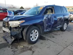 Toyota salvage cars for sale: 2012 Toyota Highlander Base