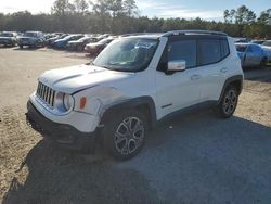 Jeep Renegade Limited salvage cars for sale: 2016 Jeep Renegade Limited