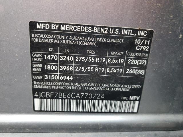 2012 Mercedes-Benz GL 450 4matic