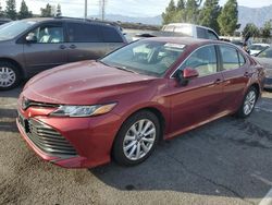 Salvage cars for sale at Rancho Cucamonga, CA auction: 2018 Toyota Camry L