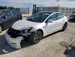 Salvage cars for sale at Arcadia, FL auction: 2021 Tesla Model 3