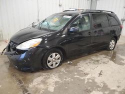 Salvage cars for sale at Franklin, WI auction: 2009 Toyota Sienna CE