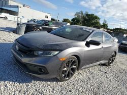 Honda salvage cars for sale: 2019 Honda Civic Sport