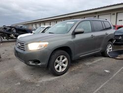 Salvage cars for sale at Louisville, KY auction: 2009 Toyota Highlander