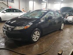 Salvage cars for sale at New Britain, CT auction: 2012 Honda Civic LX