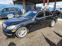 Salvage cars for sale at Riverview, FL auction: 2012 Mercedes-Benz C 250