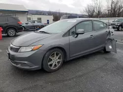 Salvage cars for sale at Grantville, PA auction: 2012 Honda Civic EX