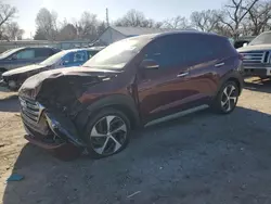 Salvage cars for sale at Wichita, KS auction: 2017 Hyundai Tucson Limited