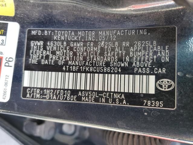 2012 Toyota Camry Base