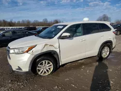 Salvage cars for sale at Hillsborough, NJ auction: 2015 Toyota Highlander LE