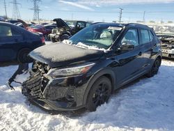 Salvage cars for sale from Copart Elgin, IL: 2021 Nissan Kicks SR