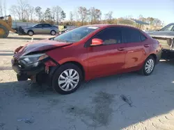 Toyota Vehiculos salvage en venta: 2016 Toyota Corolla L