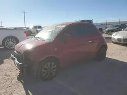 Salvage cars for sale at Andrews, TX auction: 2012 Fiat 500 POP