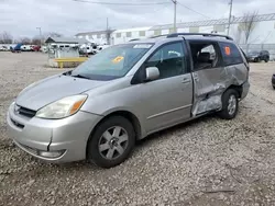 Salvage cars for sale at Franklin, WI auction: 2004 Toyota Sienna XLE