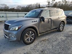 Salvage cars for sale at Augusta, GA auction: 2016 Infiniti QX80