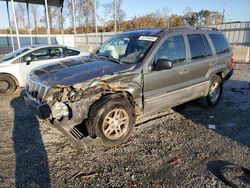 Jeep Grand Cherokee Laredo salvage cars for sale: 2002 Jeep Grand Cherokee Laredo