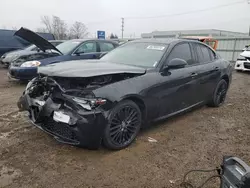 Salvage cars for sale at Chicago Heights, IL auction: 2017 Alfa Romeo Giulia TI Q4