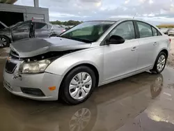 Salvage cars for sale at West Palm Beach, FL auction: 2012 Chevrolet Cruze LS