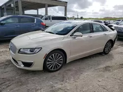 Salvage cars for sale at West Palm Beach, FL auction: 2018 Lincoln MKZ Premiere