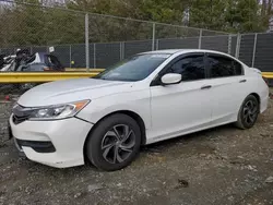 2016 Honda Accord LX en venta en Waldorf, MD