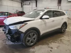 Salvage cars for sale at Franklin, WI auction: 2015 Hyundai Santa FE GLS