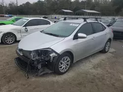 Salvage cars for sale at Savannah, GA auction: 2017 Toyota Corolla L