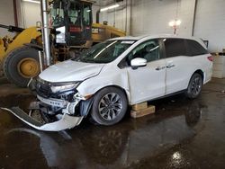 Salvage cars for sale at New Britain, CT auction: 2022 Honda Odyssey EXL