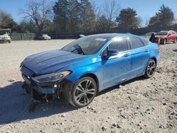 Ford salvage cars for sale: 2019 Ford Fusion Titanium