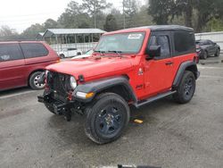 Salvage cars for sale at Savannah, GA auction: 2021 Jeep Wrangler Sport