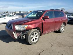 Salvage cars for sale at Bakersfield, CA auction: 2009 Toyota Highlander