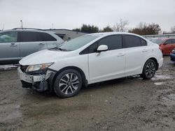 Salvage cars for sale from Copart Sacramento, CA: 2013 Honda Civic EXL