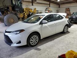 Salvage cars for sale from Copart Chambersburg, PA: 2018 Toyota Corolla L